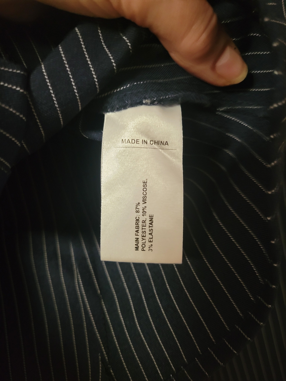Cider Navy Pinstripe Button-Down Shirt - Picture 2 of 4